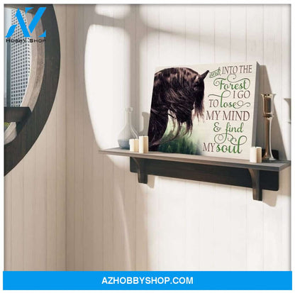 Find My Soul Horse Wall Art Canvas, Wall Decor Visual Art