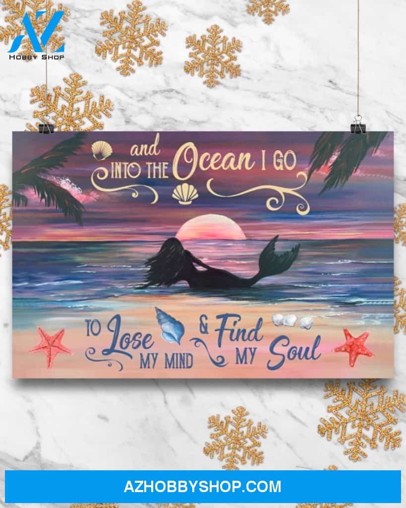 Find My Soul Mermaid Canvas Prints, Wall Decor Visual Art