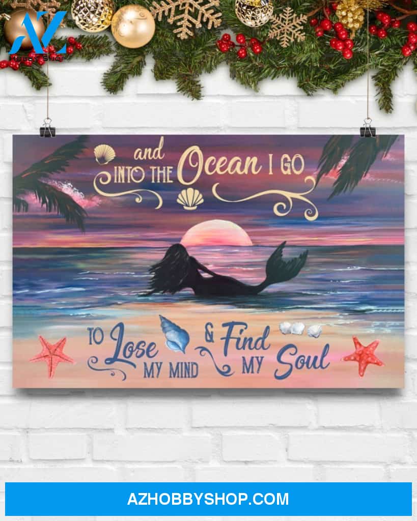 Find My Soul Mermaid Canvas Prints, Wall Decor Visual Art