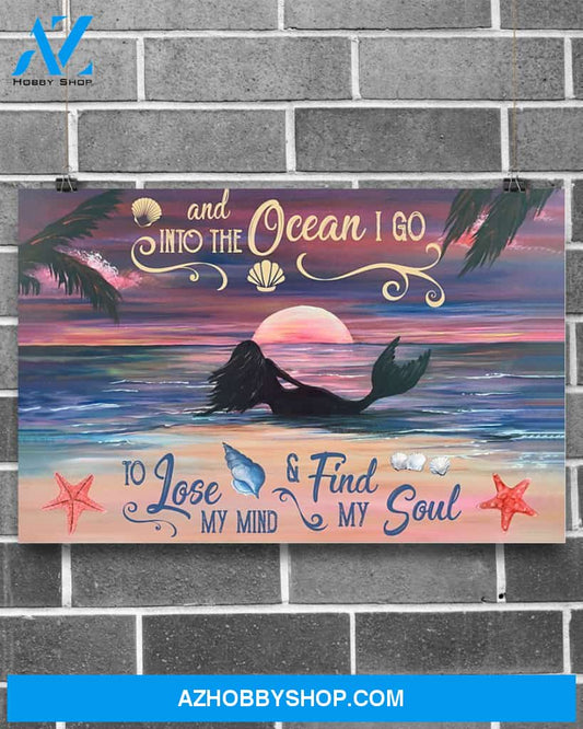 Find My Soul Mermaid Canvas Prints, Wall Decor Visual Art