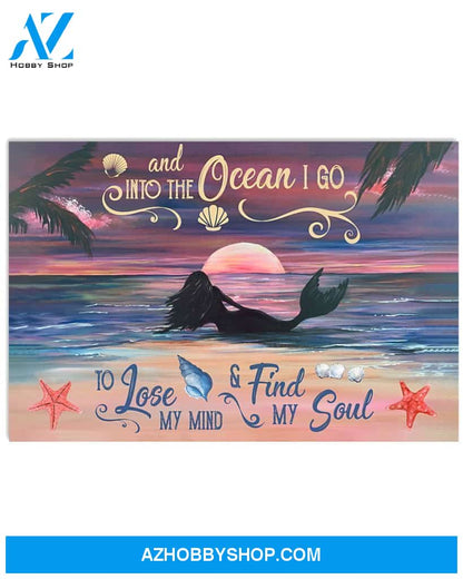Find My Soul Mermaid Canvas Prints, Wall Decor Visual Art