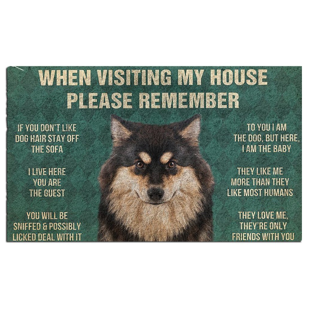 Finnish Lapphund's Rules Doormat