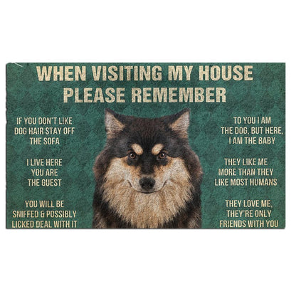 Finnish Lapphund's Rules Doormat