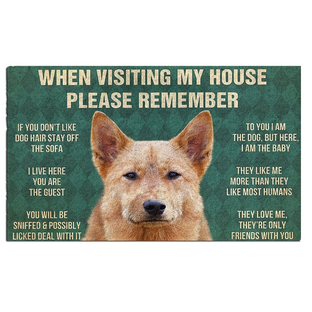 Finnish Spitz's Rules Doormat
