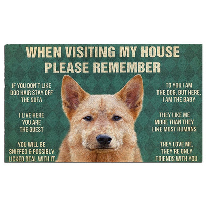 Finnish Spitz's Rules Doormat