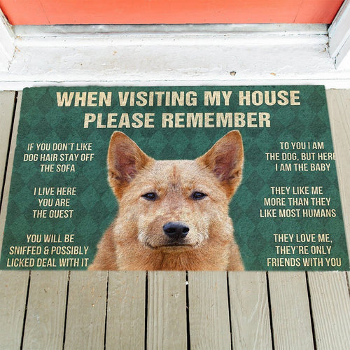 Finnish Spitz's Rules Doormat