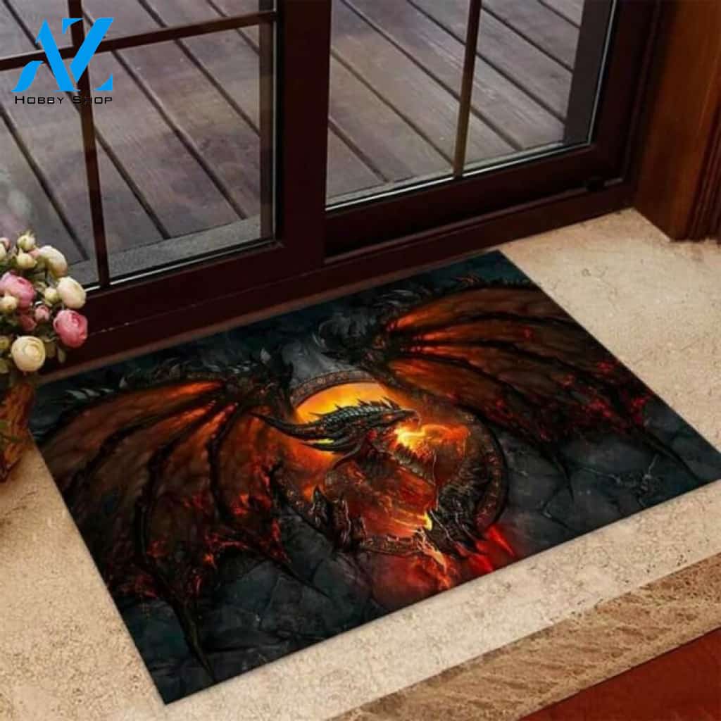 Fire Dragon Doormat | Welcome Mat | House Warming Gift