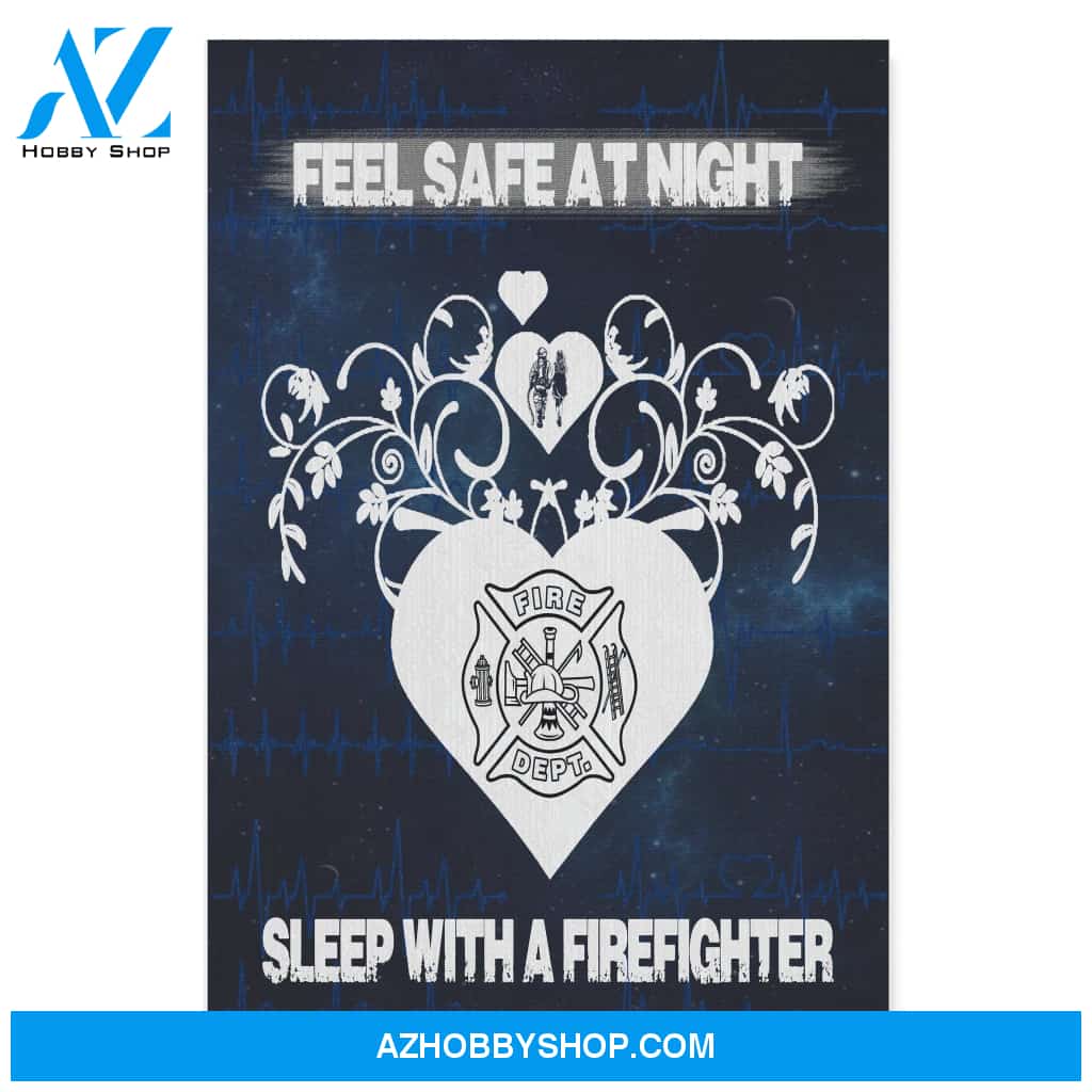 Firefighter Canvas Feel Safe At Night Sleep With A Firefighter Christmas Gift Ideas
