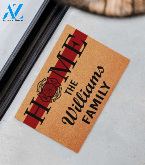Firefighter Home Doormat