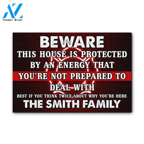 Firefighter You're not prepared to deal with Personalized Doormat