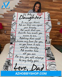Firefighter's Daughter Premium Fleece Blanket