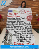 Firefighter's Daughter Premium Fleece Blanket Unique Gifts