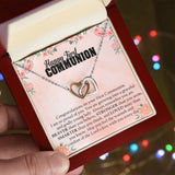 First Communion - Interlocking Hearts Necklace