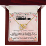 First Communion - Interlocking Hearts Necklace