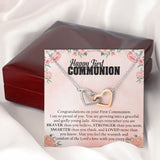 First Communion - Interlocking Hearts Necklace