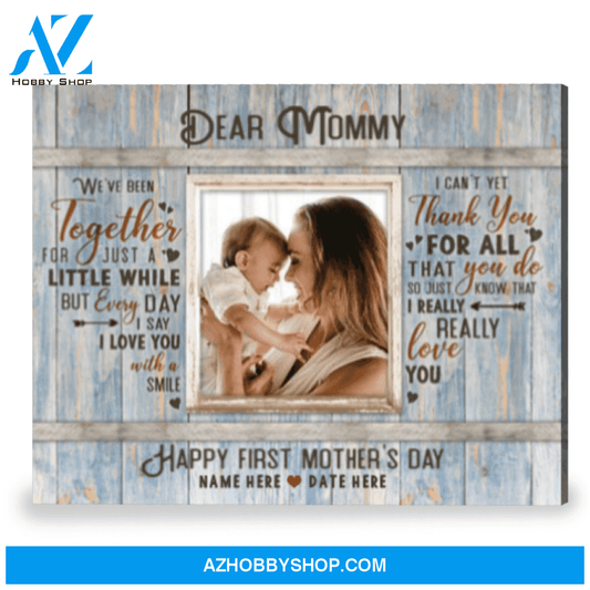First Time Mother's Day Gift Gift For First Time Mother Canvas Print
