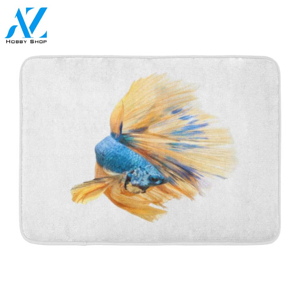 Fish Siamese Fighting Indoor and Outdoor Doormat Welcome Mat House Warming Gift Home Decor Funny Doormat Gift Idea