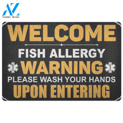 Fish Warning Doormat | Welcome Mat | House Warming Gift