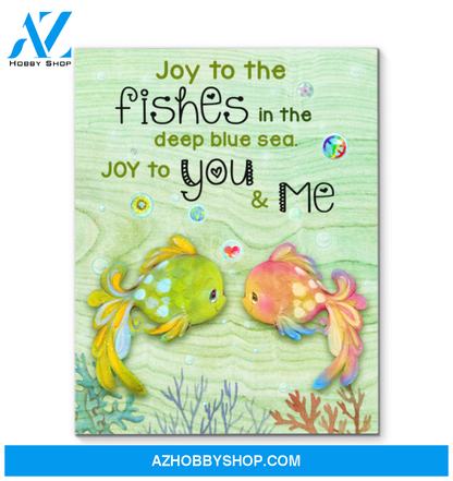 Fishes Joy To You&Me Decor Canvas Wall Art