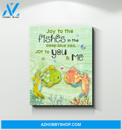 Fishes Joy To You&Me Decor Canvas Wall Art