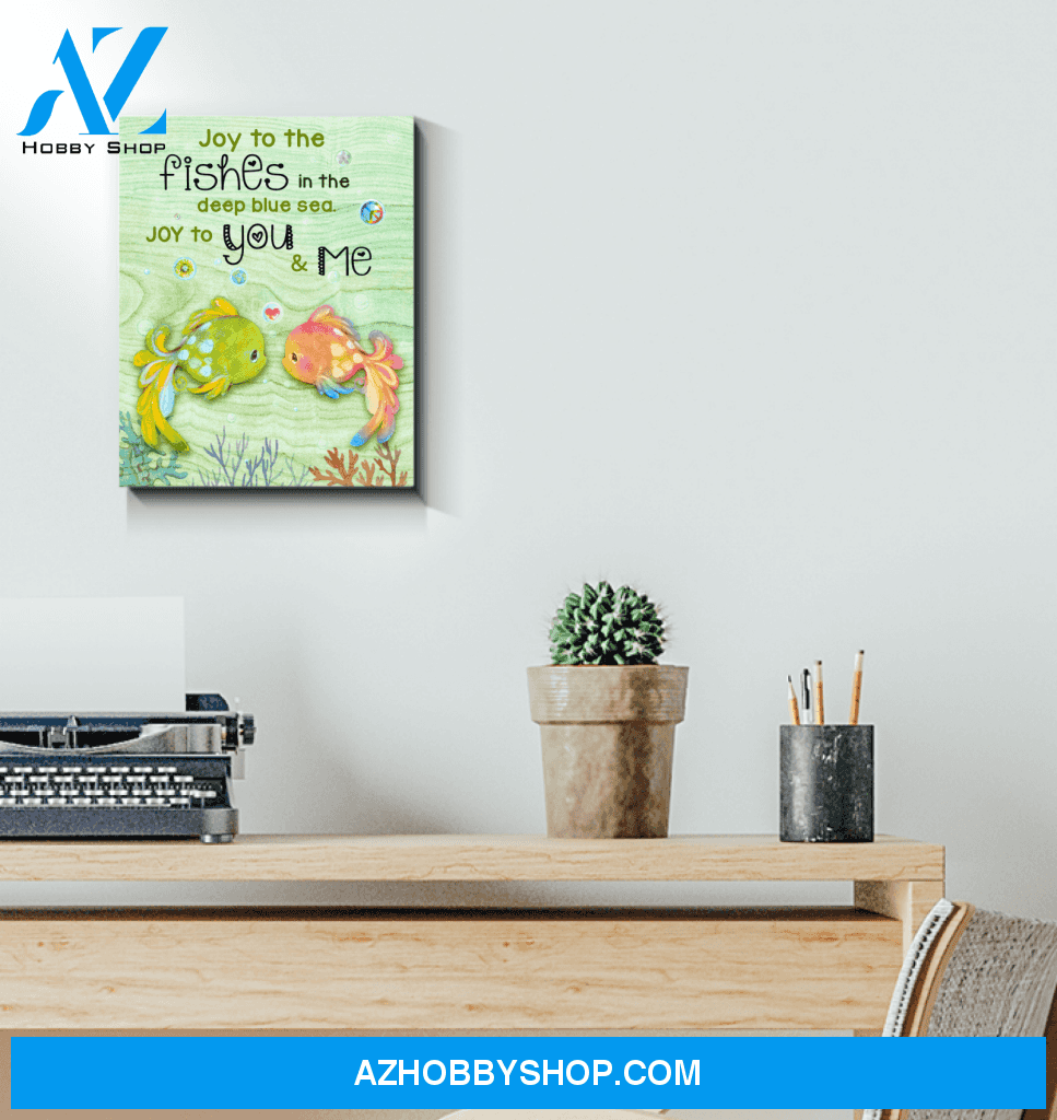Fishes Joy To You&Me Decor Canvas Wall Art
