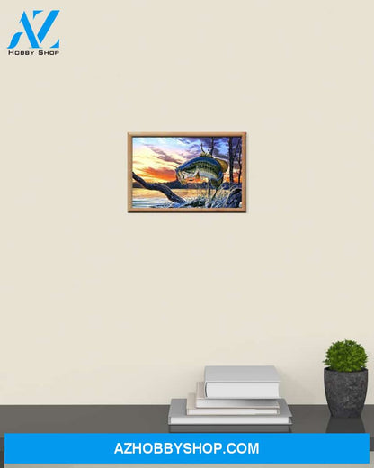 Fishing Art Canvas Prints, Wall Decor Visual Art