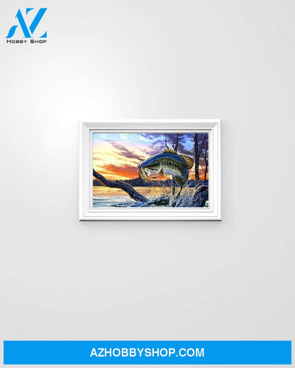 Fishing Art Canvas Prints, Wall Decor Visual Art