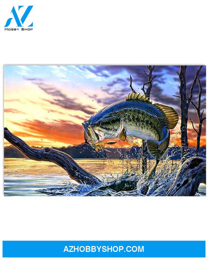 Fishing Art Canvas Prints, Wall Decor Visual Art