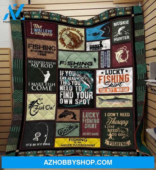 Fishing Blanket, So Good With My Rod I Make Fish Come Fleece Blanket