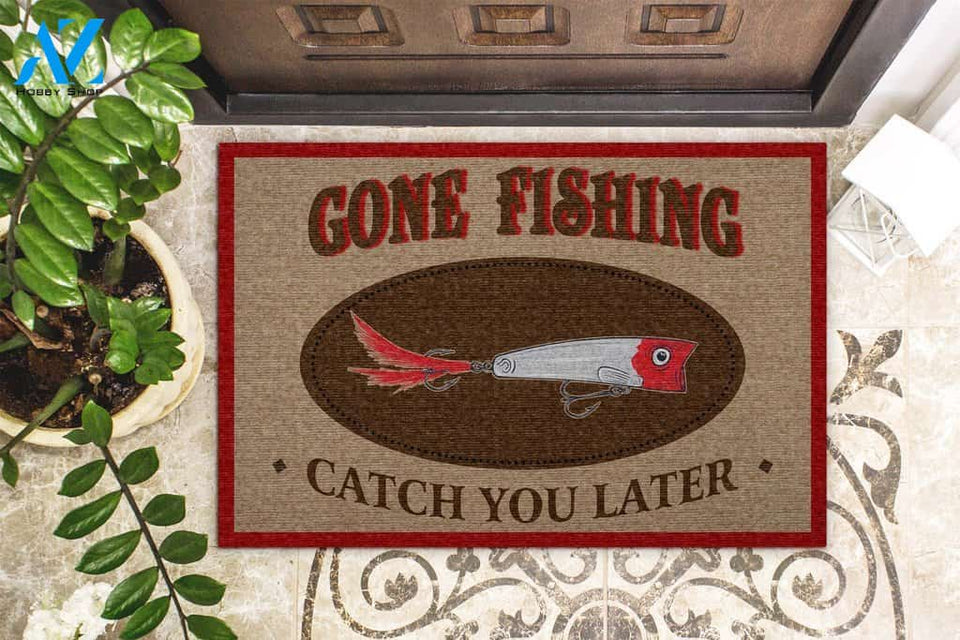 Fishing Catch You Later Doormat | Welcome Mat | House Warming Gift