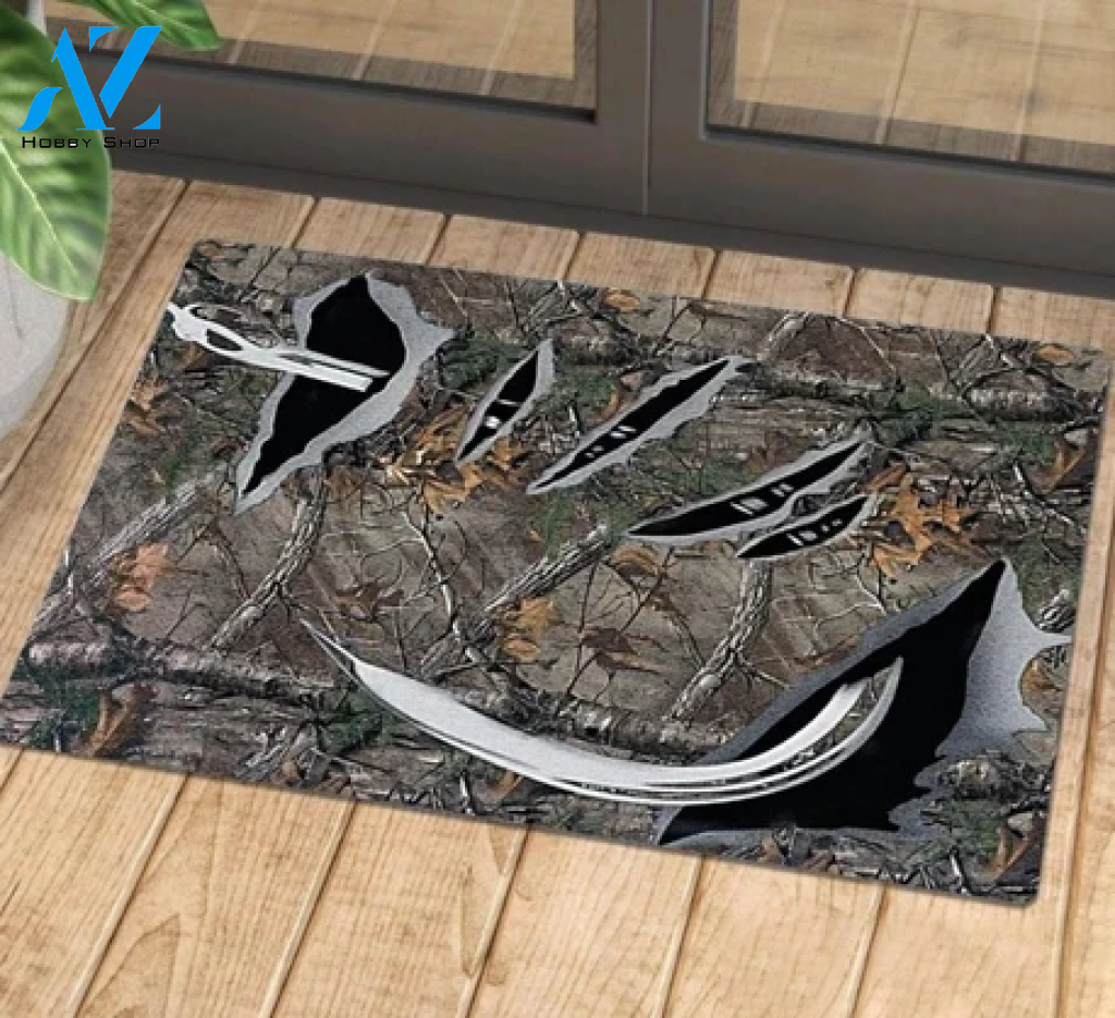 Fishing Easy Clean Welcome DoorMat | Felt And Rubber | DO2890