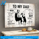 Fishing Gifts For Dad From Son Fishing Dad Fishing Lover Canvas Gift For Dad