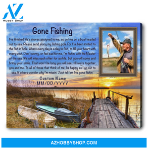 Fishing Memorial Gifts Personalized Gifts For Fisherman Memory Canvas Prints