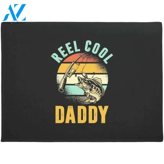 Fishing Reel Cool Daddy Doormat Welcome Mat Housewarming Gift Home Decor Funny Doormat Gift Ideas For Friend Father Day Gift