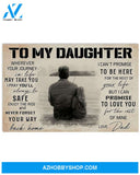 Fishing To My Daughter Canvas Wall Art, Wall Decor Visual Art