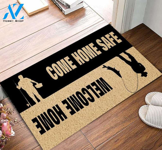Personalized Name Family House Fishing Welcome Home Come Home Safe Indoor And Outdoor Doormat Warm House Gift Welcome Mat Gift For Fishing Lovers