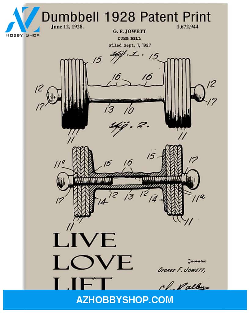 Fitness Live Love Lift Vertical Art Canvas, Wall Decor Visual Art