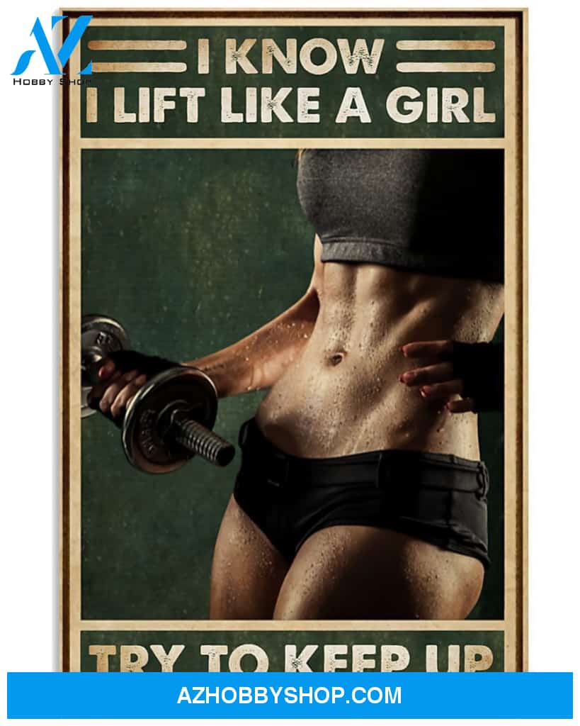 Fitness Try To Keep Up Vertical Canvas Prints, Wall Decor Visual Art