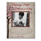 Fathers Day Dad Gift, First Fathers Day Gift For Husband, First Time Dad Gift, Father’s Day Canvas For Dad