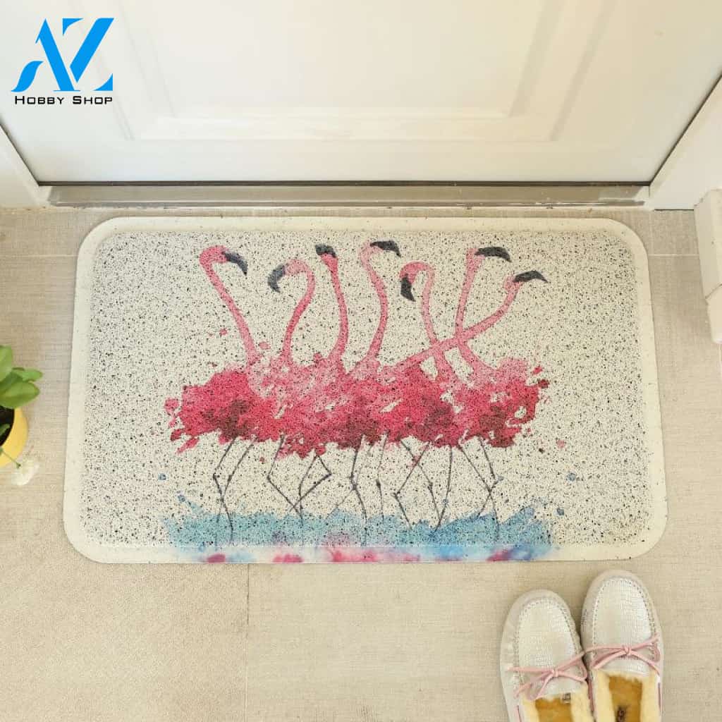 Flamingo 02 | Welcome Mat | House Warming Gift