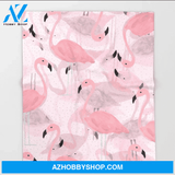 Flamingo Blanket Pinky Flamingo Pattern, Gift for Your Love One, Birthday Gift Home Decor Bedding Couch Sofa Soft and Comfy Cozy