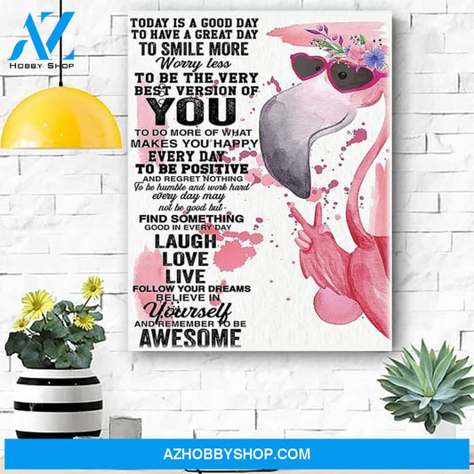 Flamingo Canvas Print Wall Art - Matte Canvas
