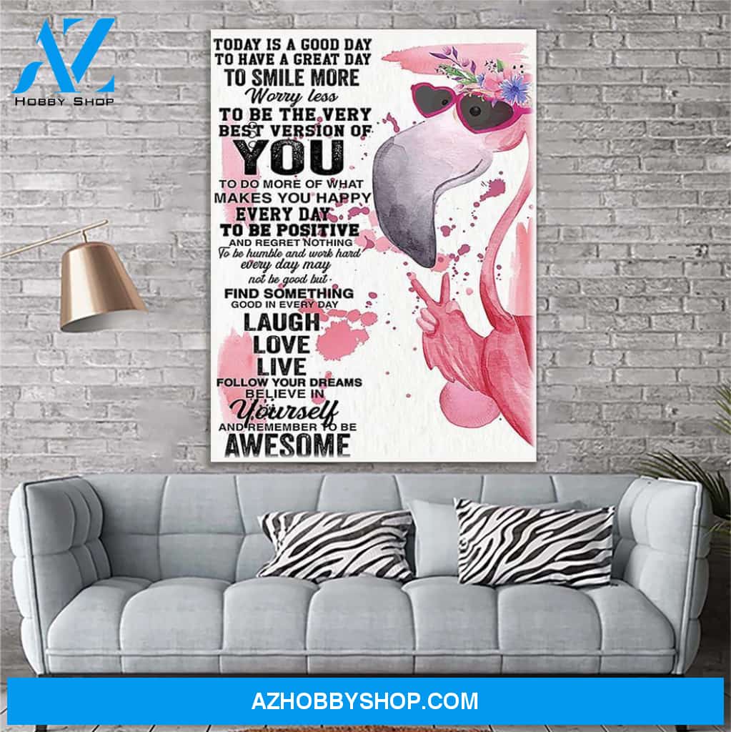Flamingo Canvas Print Wall Art - Matte Canvas