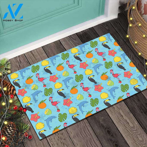 Flamingo Doormat 2021 Flamingomas Blue