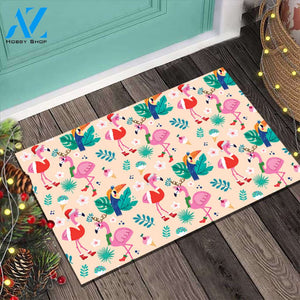 Flamingo Doormat 2021 Flamingomas Light Yellow