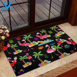 Flamingo Doormat Christmas 2022