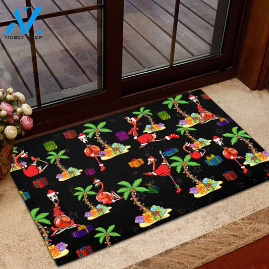 Flamingo Doormat For Christmas 2021