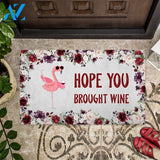 Flamingo Hope you brought wine doormat – LIMITED EDITION