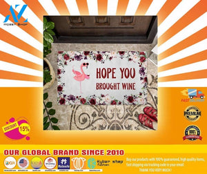 Flamingo Hope you brought wine doormat – LIMITED EDITION