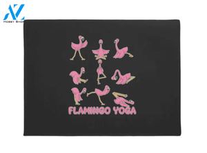 Flamingo Yoga Indoor And Outdoor Doormat Welcome Mat Housewarming Gift Home Decor Funny Doormat Gift For Yoga Lovers Gift For Friend